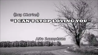 (Ray Charles) I can't stop loving you/Alto Sax/홍응목