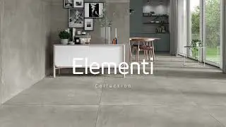 Elementi Grey Matt Glazed Porcelain Tile 1200 x 1200mm