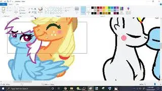 Speedpaint of my OTPs (mlp base)