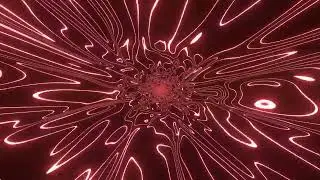Abstract Neon Light Tunnel Background Video, 4K Red Background Loop | Free Stock Footage