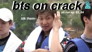 bts being absolute crack heads on run episode 83, 84