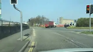 Straight Ahead at Saint Andrews Roundabout Heading towards the test centre