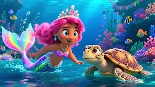 🧜&zwj;♀️🍭 Mermaid Mia&rsquo;s Cotton Candy Castle 🌈 | Fun Mermaid Song for Kids | Learning Songs for Children