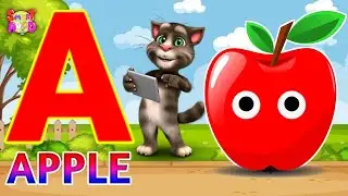 Phonics Song 2 with TWO Words in 3D - A For Apple🍎🍏- ABC Alphabet Songs with Sounds for Children's