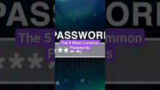 The 5 Most Common Passwords #shorts #password