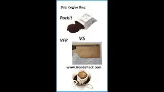 VFR drip coffee bag vs Pachit hanging ear filter coffee bag