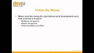 Starting your career in international aid and development