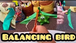 How to make Easy Paper Balancing Bird🕊️Arnav Craftnd Origami#easycraftideas#paperbird#easycraftideas