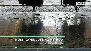 Water jet cutting of Tepex&reg; composite organo sheets