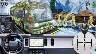 Army Bus Transporter Simulator | Army Bus Driving Game | Military Bus Wala Game | Android Gameplay
