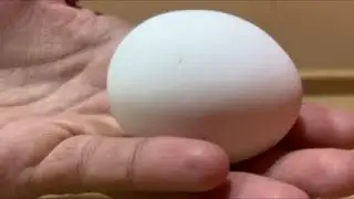Peeling Of Raw Egg & Name Writing On It