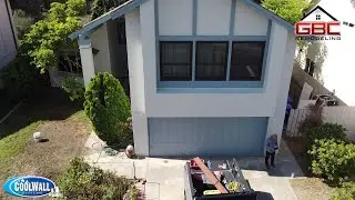 COOLWALL&reg; Tex-Cote application on home in San Diego