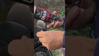 Chain Clean & Lube Before a Long Ride 🔧 |  #ytshorts #youtubeshorts #bike #viral #trending  #travel