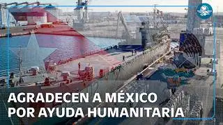 Cuba agradece a M&eacute;xico ayuda humanitaria en plena crisis energ&eacute;tica