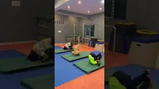 Kids learning back roll❤️&zwj;🔥 #shorts