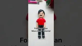 | How To Make Fondant Man Figure | Fondant Human figure | Fondant Topper @fondantcakes9292