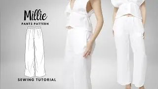 SCANDI PANTS SEWING TUTORIAL- Wide-leg pants sewing pattern (