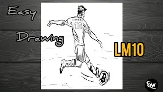 Leonel Messi art || happy birthday leonel messi ||oneway art