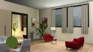 cozy living room sims 4 ambience - rain to thunderstorm sounds morning to night - 40+ minutes