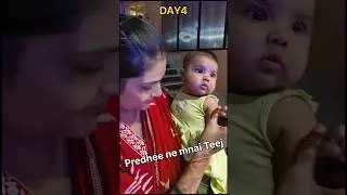 DAY4|&ldquo;Predhee&rsquo;s Teej Mandir Visit &ndash; Cute Reactions & Dance!&rdquo;| #shorts #viral #baby #minivlog #cute