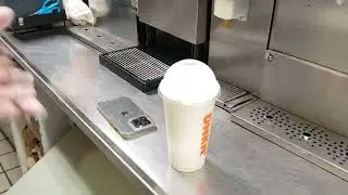 Dunkin vanilla bean Coolatta ! milkshake ! Dunkin Frozen Drink . Vanilla bean Coolatta !