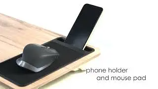 Lap Desk Laptop Table With Phone Slot Mouse Pad - GEEZY