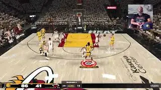 Vincent Barnett blocks the shot and Aaron Nesmith drains the three on the other end. | #ski_wii_henn