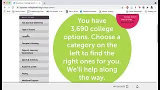 Big Future College Search Demo