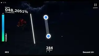 iris 14+ (descent) project rusher FULL COMBO!! #projectrusher #roblox