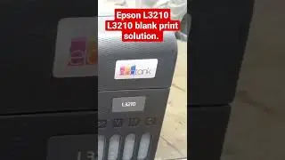 Epson L3210, L3250 Blank page print solution #jinitechbd