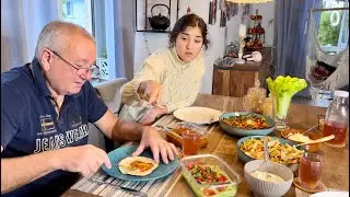 Комплексный Обед из 5 блюд /Перец, Лук и Помидоры готовим АДЖИКУ за 5 минут/К ЭЛИНЕ❤️