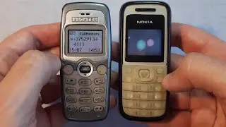 Incoming call & Outgoing call at the Same Time Nokia 1208 + Alcatel
