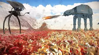 STAR WARS ARMY vs 4 MILLION Xenomorphs & Tripods! - Ultimate Epic Battle Simulator 2 | UEBS 2
