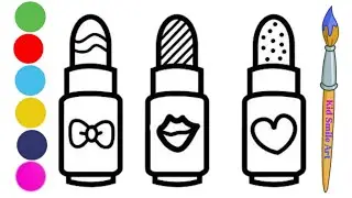 Easy lipsticks drawing for kids|Drawing|Easy drawing 