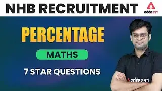 NHB Assistant Manager Preparation | Maths | Percentage Maths