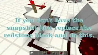 Minecraft simple redstone door using redstone dust