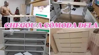 Montamos a Cômoda da Giovanna 💝 - Cômoda Georgia branco brilho #vidareal 