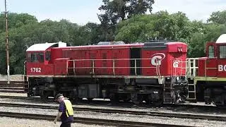 Welkom Station - Grindrod locomotive idling
