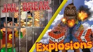 Minecraft GIGA: Hello Neighbor - GIGA NEIGHBOR  vs TNT / Batman Jail Escape (minecraft roleplay)