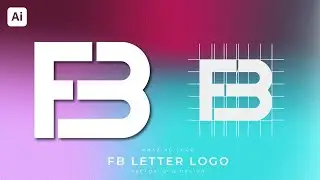 Create Amazing FB Letter Logo Design In Adobe Illustrator CC#adobeillustratortutorial #logo