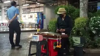Beautiful music at the bus stop in Nakhon Ratchasima (Korat), Thailand, 2025