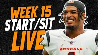 LIVE Week 15 Start/Sit Fantasy Football Advice Q&A | Fantasy Football 2025