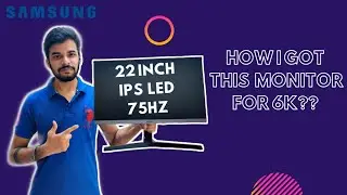 I Bought Best Gaming Monitor In 6000 | Samsung SR35 75Hz IPS Monitor | Unboxing And Review