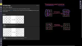 Amazon Interview Question Leetcode 48  Rotate Image | Python3