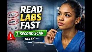 How to Read Labs Fast on NCLEX | The 3-Second Lab Scan Method