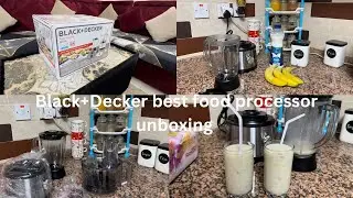 Black+Decker food processor| FX825-B5| unboxing| review|demo| healthy banana shake|​⁠