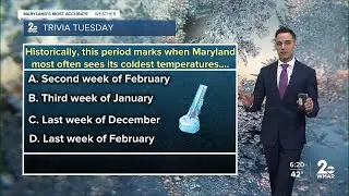 Trivia Tuesday: When do we typically see our coldest temperatures in winter?