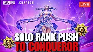 SOLO TOP 10 RANK PUSH | BGMI SOLO RANK PUSH LIVE | SOLO CONQUEROR #bgmilive #solo #rankpush