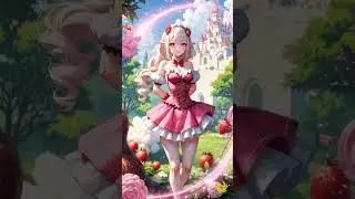 The Strawberry Princess of Sugared Dreams. #Princess #aivideo  #Queen #AIart #anime #MstrAndr_ART