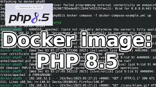 #Docker image #PHP 8.5